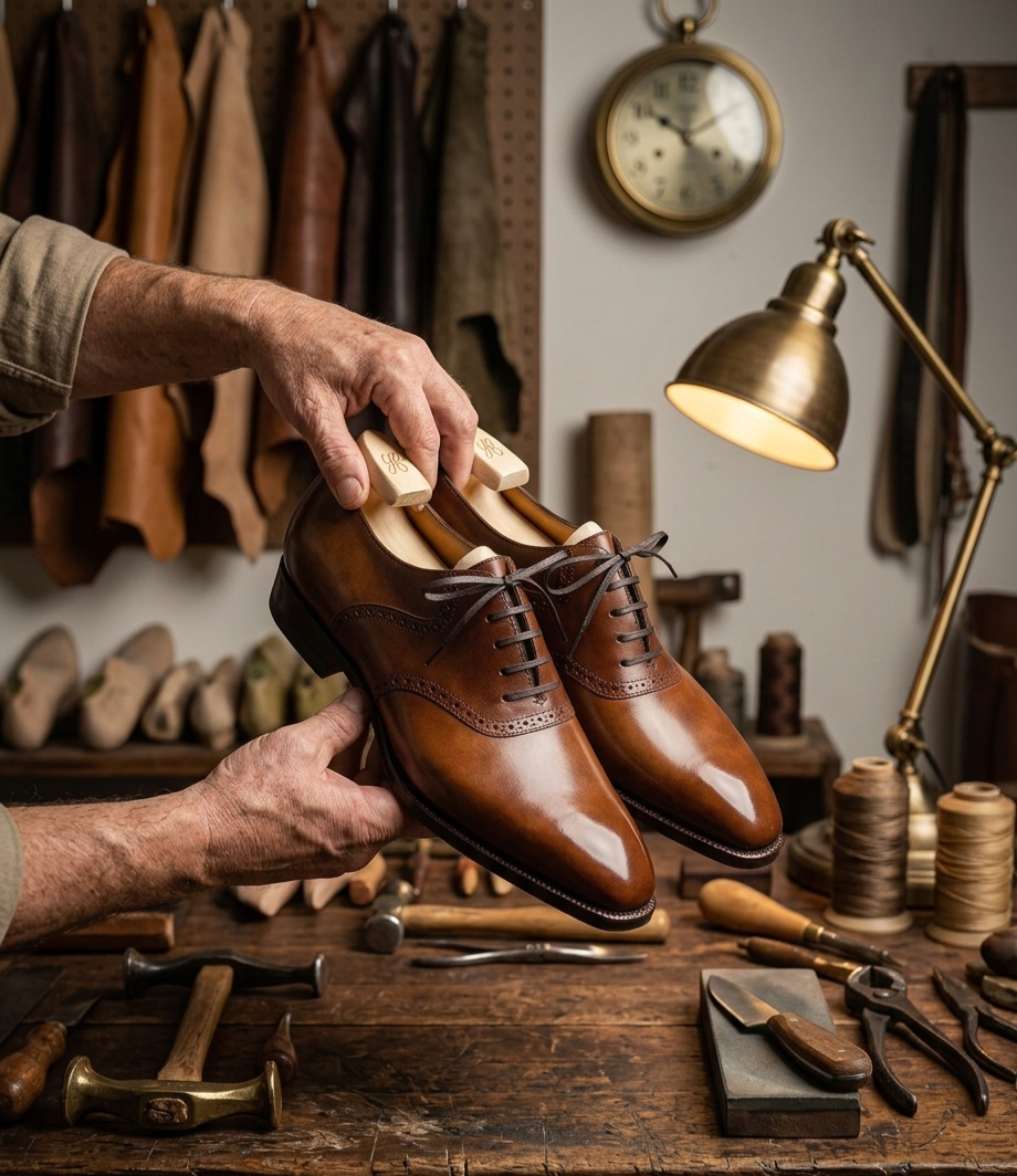 1000118975 BROWN OXFORD SHOES - Image 1