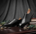PREMIUM BLACK LEATHER WHOLECUT OXFORD.