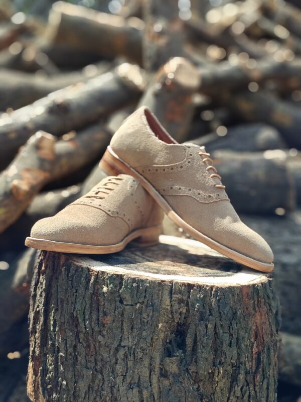 LIGHT CREAM SUEDE LEATHER BOOTS