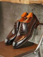 PREMIUM LEATHER PLANE TOE SHOES - Image 2
