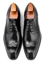 BLACK WINGTRAP FULL  BROGUE SHOES - Image 4