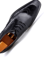 BLACK WINGTRAP FULL  BROGUE SHOES - Image 2