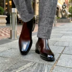Brown Leather Beja Zipper Boots - Italian AW26 - Image 3