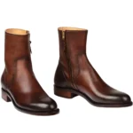 Leather Draven Zipper Boots - AW24