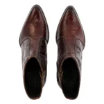 Majestic Embossed Italian Leather Boots for Discerning Gentlemen - Image 2
