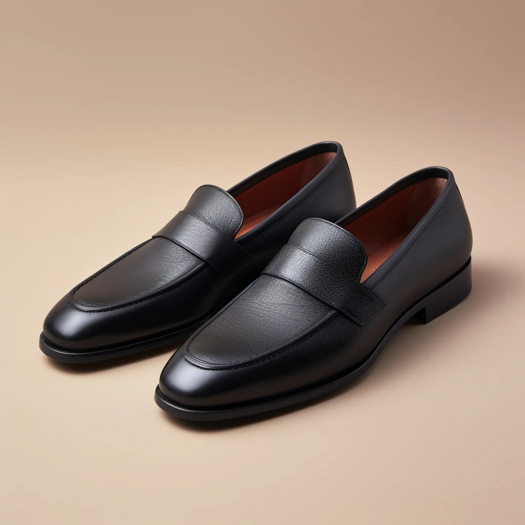 Black Finneas Slip On Unlined Loafers - Work Edition -Italian AW26 Casual Shoes Collection - Image 1