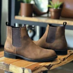 Brown Nubuck Leather Bartolo Chelsea Boot - Image 5