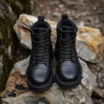 Black Leather Raven Ridge Hiking And Trekking Boots - Summer 2024 Collection : The Dapper Edit - Image 4