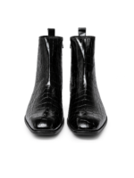 Wave Step Creations Black Croco Embossed Chelsea Boots - Image 3