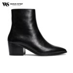 Wave Step Classic Black Leather Chelsea Boots - Image 2