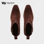 Wave Step Premium Brown Suede Ankle Boots - Image 4