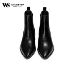 Wave Step Classic Black Leather Chelsea Boots - Image 3