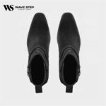 Wave Step Creations Black Suede Strap Ankle Boots - Image 3