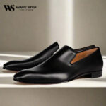 Wave Step Creations Black Classic Slip-On Formal Loafers