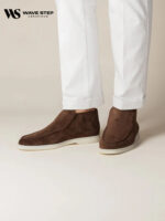 Wave Step Creations Brown Suede Casual Loafers - Image 2