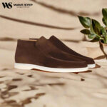 Wave Step Creations Brown Suede Casual Loafers
