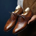 Tan Leather Elowen Brogue Oxfords