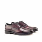 wavestep Oscar Burgundy Patina Toe Cap Oxford - Image 2