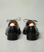 black Leather Elowen Brogue Oxfords - Image 5