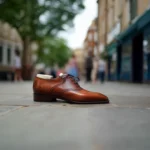 Tan Leather Elowen Brogue Oxfords - Image 2