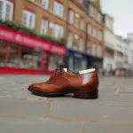 Tan Leather Elowen Brogue Oxfords - Image 3